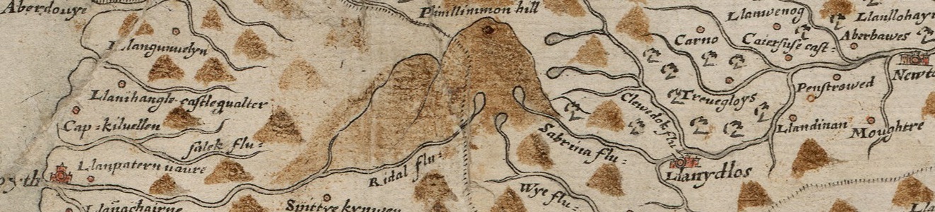 Saxton's Map of Wales, dating from 1577-78